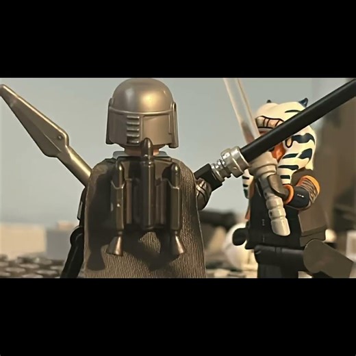 Mando V Ashoka #shorts #lego #stopmotion #starwars #legostarwars #mando #mandalorian #ashoka #dark