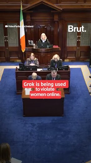 Brut India on Instagram: "Features added to Grok made it easy to undress people: Irish Parliamentarian raises concern."