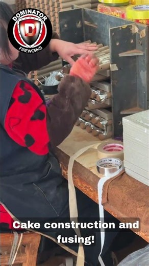Setting tubes in place and fusing is an important step in cake production.