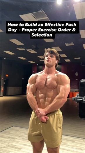 Reed Watterson on Instagram: "How I would build an effective push day - All sets should be within the 6-10 rep range. I also throw in 2 sets of flat press just for enjoyment - if you do the same just make sure that you’re doing no more than 2 sets for your other chest movements (assuming you do 1-2 sets on the flat press). In a single push workout, your chest volume should be no more than 4-6 sets. Save and try this out for your next push day! . . . . . #pushday #pushdayworkout #chestday #chestd