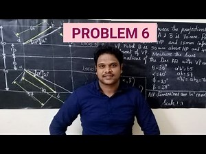 PROBLEM 6 ON PROJECTION OF LINES | ENGINEERING GRAPHICS | UNIT II | EG | ENGLISH