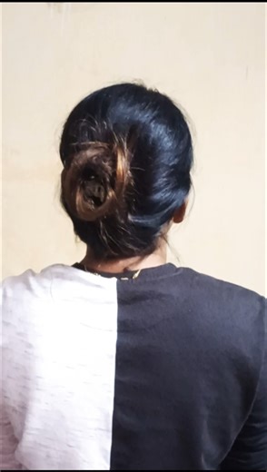 20 minutes bun hairstyle tutorial 🎀 #youtube