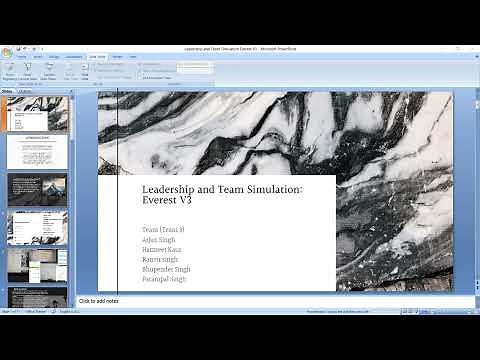 Leadership and Team Simulation Everest V3
