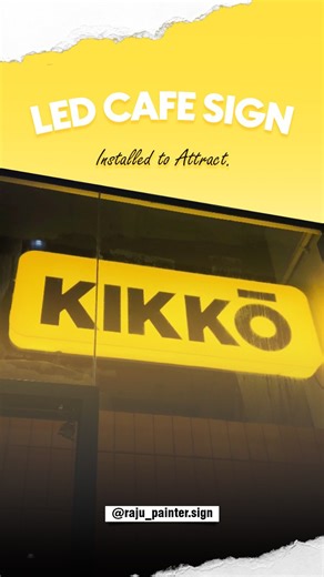 Rp Sign / Led Signage Board on Instagram: "Acp Led Acyrlic embose logo for your café #signage #cafe #surat #ledsignboard #cafesign"