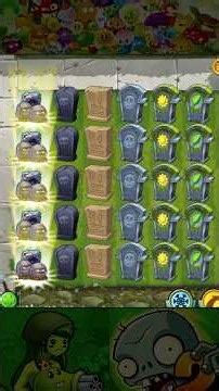 PvZ2 - Random Plants Power-Up vs 25 Gravestones #Shorts #pvz #pvz2 #pvz2gameplay #pvzmod