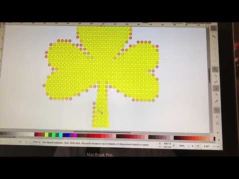 Simple way to create rhinestone template in ink scape