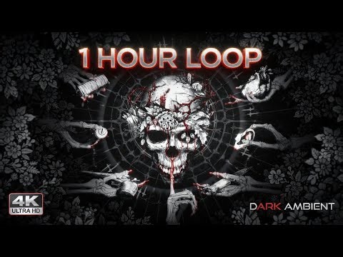 1 Hour of Dark Surreal Skull Ambient | Deep Dark Aesthetic | 4K Ultra HD Loop