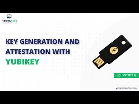How to Generate CSR and Key Attestation using YubiKey Manager for Code Signing Certificates