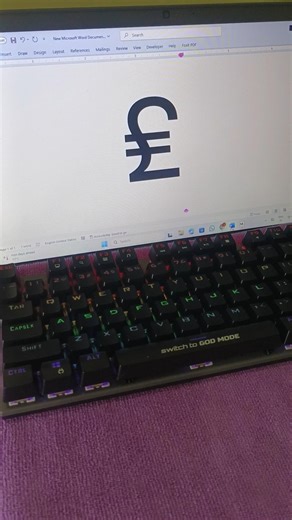 Lira Symbol Shortcut ₤ in MS Word #wordtips #unicode #typing #keyboardshortcuts #symbol #tips #asmr