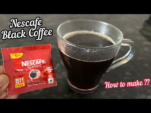 How to make Black Coffee with Nescafe Coffee Powder | Nescafe Coffee without Milk | Black Coffee