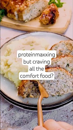 comfort food, but make it healthy. chicken meatloaf ready in under 35 minutes in the air fryer