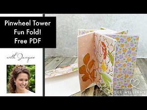How to Make a Pinwheel Tower Fun Fold Card (Easy + Free PDF Template)