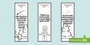 Bible Verse Bookmarks to Colour