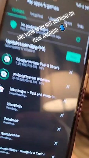 is your Android apps not opening!! do this!! #android #lg #samsung #motorola #systemwebview #playstore #update your #apps