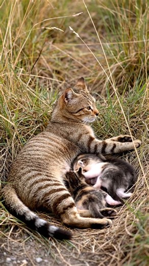 My Neighbours Cat brought her family to my back yard 😍#catlovers #cat #kitten #CatLife #viralreels | Meow Magic