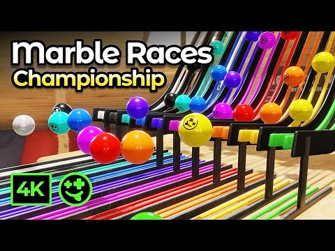 Great Marble Relay Race Championship - 5 Marble Races! #animation #blender #marbles #marblerun