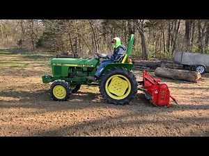 Land Pride RTR1250 Rototiller on John Deere 750