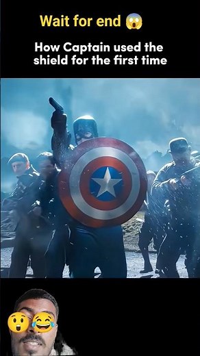 😱 captain use first time shield #marvel #avengers #ironman #trendingshorts #superhero #ytshorts