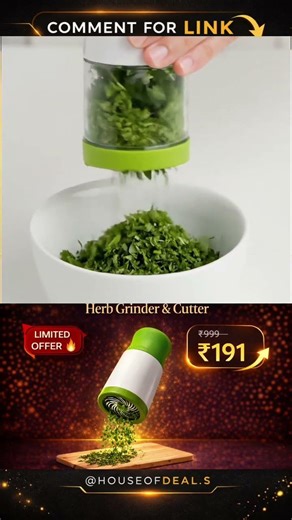 Herb Grinder & Cutter | Quick Kitchen Chopper Tool at Best Price ₹191