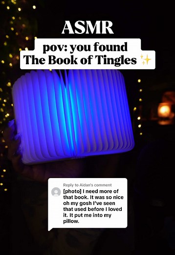 Tingliest Magic Light Book Tapping ASMR