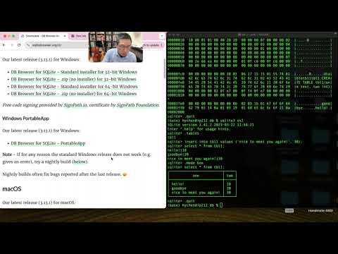 15.2 Python SQLite: DB Browser & ex1