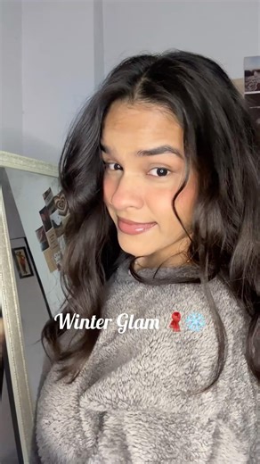 2 Minute Winter Glam| Easy Makeup Tutorial ❄️🧣