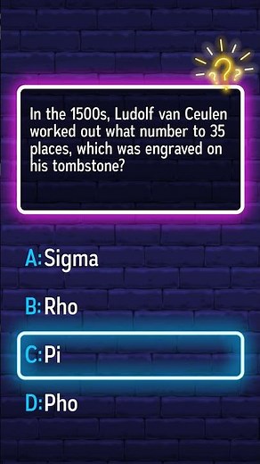 In the 1500s, Ludolf van Ceulen calculated pi to 35 decimal places.
