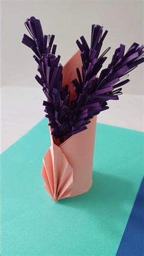 Diy paper flower pot 🫰🏻🥰#diy #shortsyoutube #paper #craftideas #papercraft #paperart