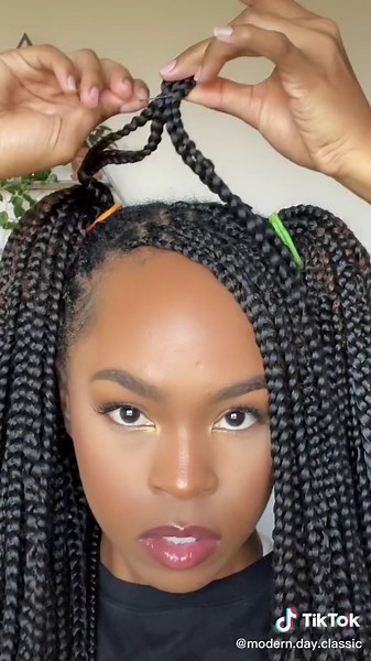 Cool Box Braid Hairstyles Tutorial for Long Hair
