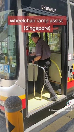 Wheelchair ramp assist for public buses in Singapore