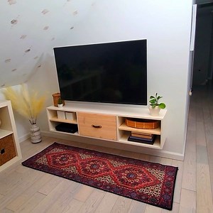 Don't let unsightly cables and cords clutter your living space. Put your woodworking skills to use with this handy DIY floating shelf. Include a built-in power strip to hide those unsightly cables. 😍💪🛠 Get the details > > > https://hg.tv/3FgQ26B | HGTV