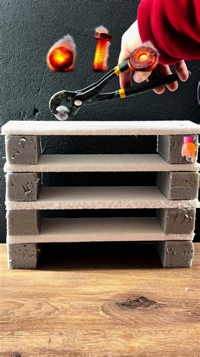 Burning ball🔥Vs Styrofoam #styrofoam #experiment #science #entertainment #fire