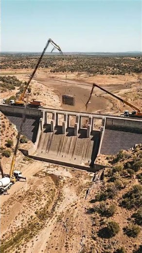 Incredible Dam Filling Process in 60 Seconds 💧 #timelapse #engineering