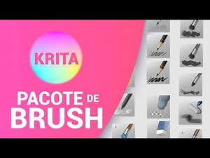 Brush grátis para desenho e pintura digital no Krita | Qual brush eu uso?