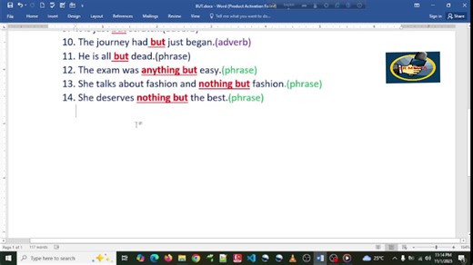THE USE OF BUT. | Saidur Rahman
