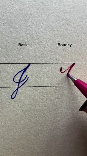 Letter J Calligraphy Tutorial: Basic Bouncy Style