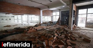 ΑΠΘ: Χτίζεται ξανά η βιβλιοθήκη στο Βιολογικό, μετά τον βανδαλισμό -Παρουσία αστυνομικών [εικόνες & βίντεο] - iefimerida.gr