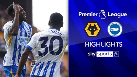 Wolves 0-2 Brighton: Danny Welbeck and Brajan Gruda goals keep Seagulls in the hunt for European football