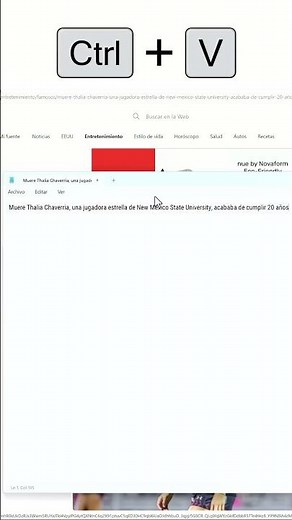 Copiar y pegar texto con un atajo de teclado en Windows 11