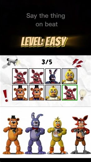 Say The Word On Beat I 🐻🐥🐰🦊 Freddy Fazbear Challenge