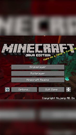 all minecraft title screens... #minecraft #shorts #nostlagia