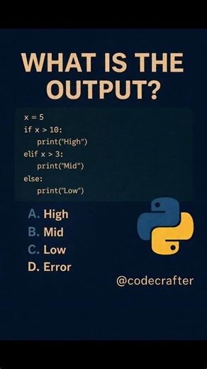 python programming | Drop your answer in the comments. . . . . #PythonForBeginners #PythonLife #programmingtutorial #codinglife #codesuccess datascience... | Instagram