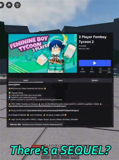 Femboy Tycoon 2 Gameplay on Roblox