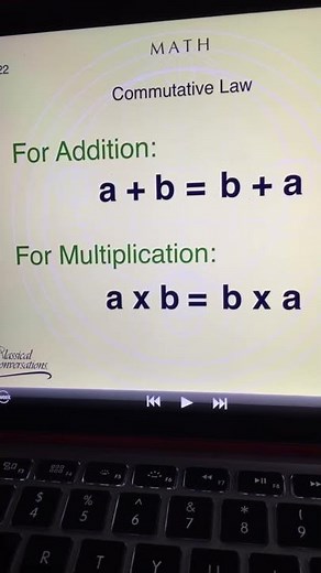 Classical Conversations - Math - Week 22 - Commutative Law chant