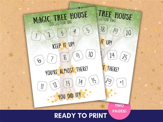 Magic Tree House Reading Chart, Collections 1   2 (instant PDF Download) - Etsy