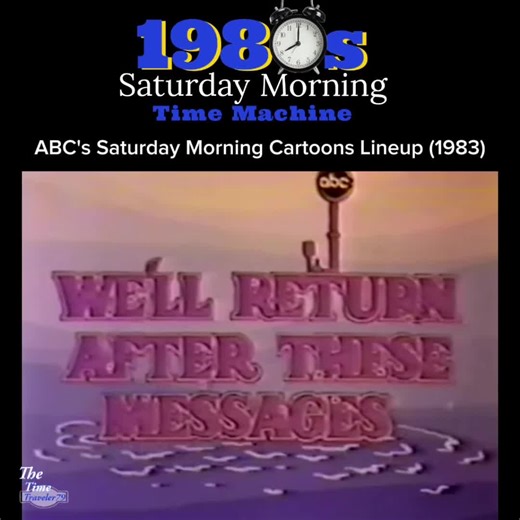 ABC Saturday Morning (1983) . . . . #abc #nostalgia #vintage #genx #timemachine #timetravel #thetimetraveler79 #1980s #saturday #throwback #saturdaymorningcartoons