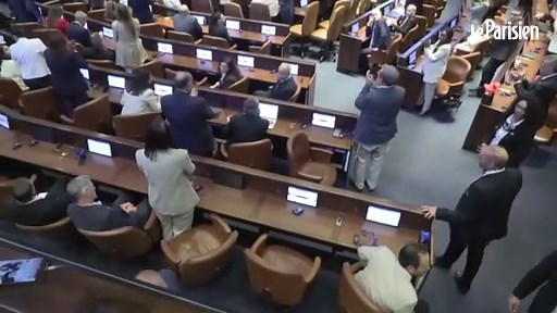 Donald Trump interrompu pendant son discours à la Knesset, deux députés expulsés du parlement israélien