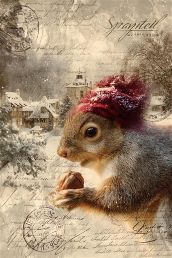 Old-time Christmas Magic – Vintage Santa & Cozy Winter Friends - Etsy