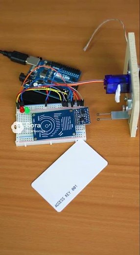 RFID door access system using Arduino Uno AI based video