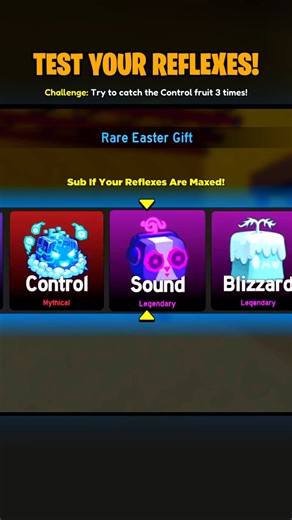 Can You Catch 3 Control Fruits in the RARE Easter Gift?! 🎯 (Level 18) #bloxfruits #roblox